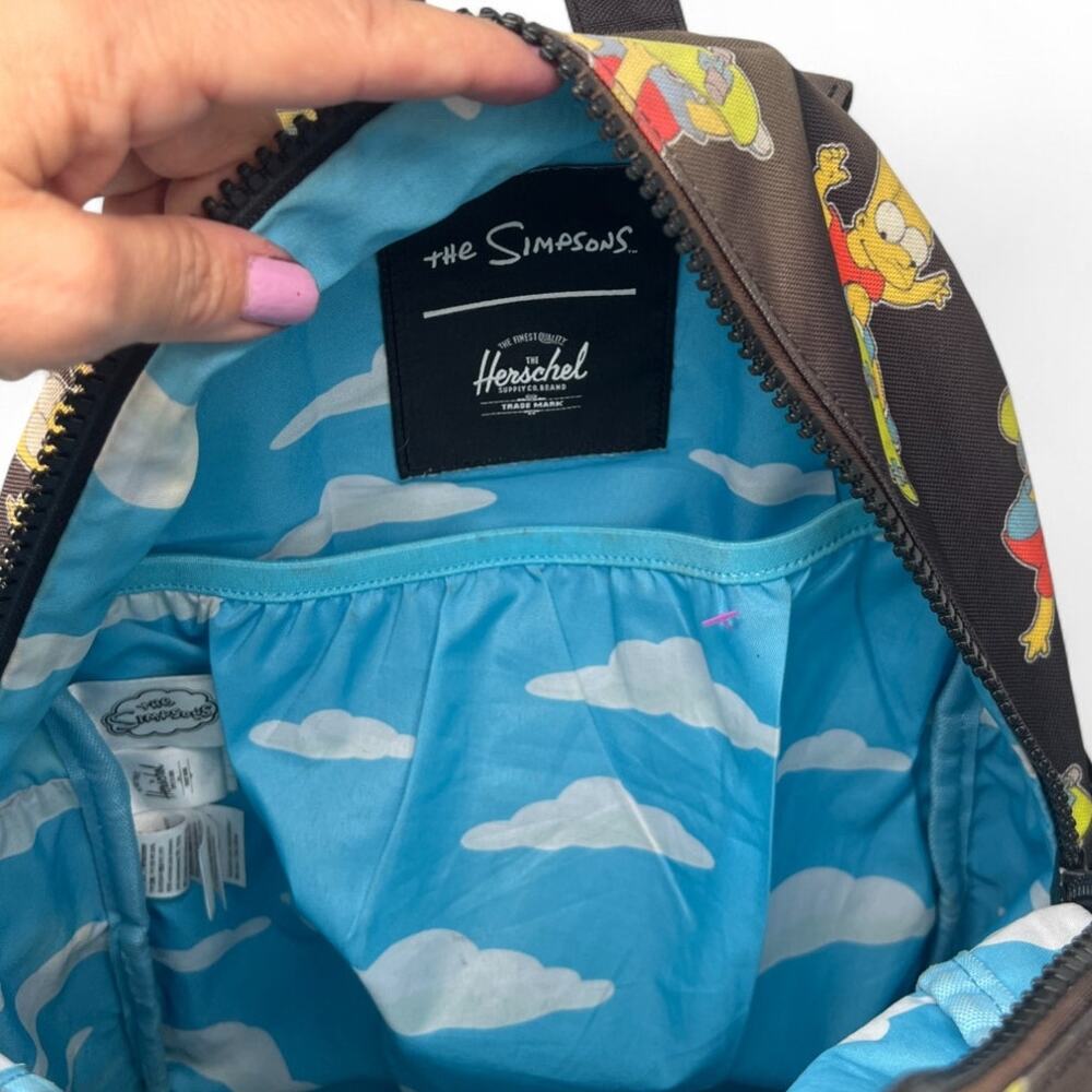 Herschel Supply Co. x The Simpsons Bart Classic XL Black School Backpack Bag - Picture 8 of 10